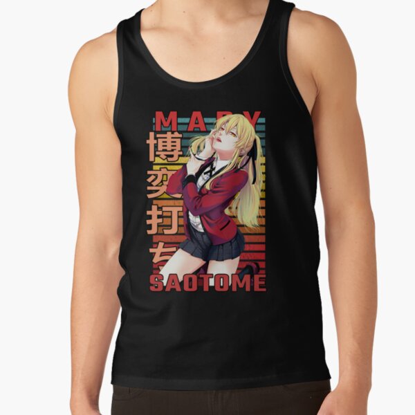 Mary Saotome Kakegurui Retro Anime Design Tank Top