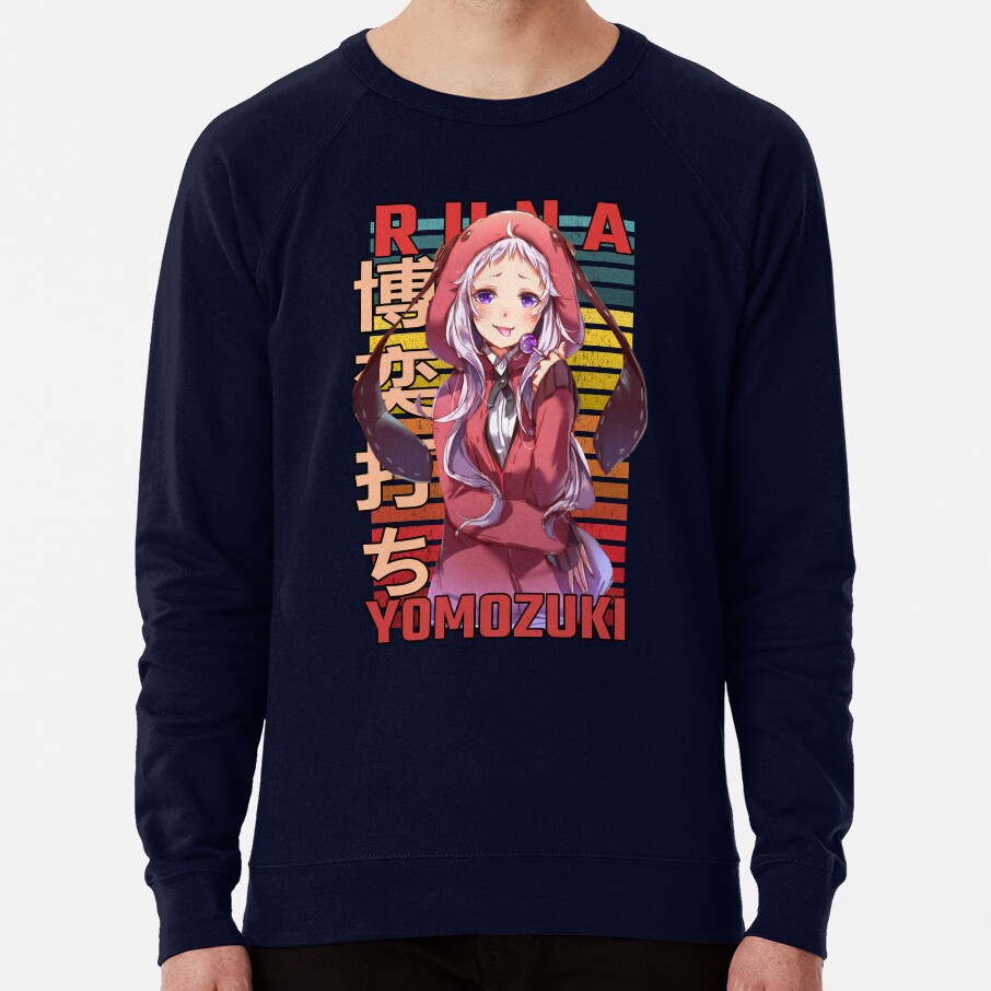 Runa Yomozuki Kakegurui Retro Anime Design Sweatshirt - Image 6
