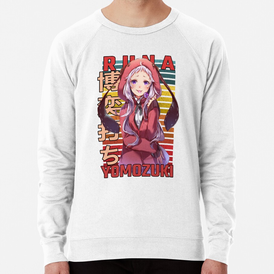 Runa Yomozuki Kakegurui Retro Anime Design Sweatshirt - Image 2