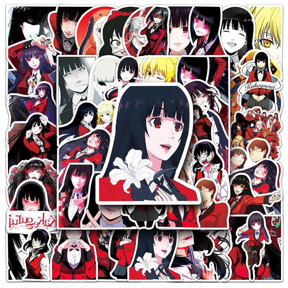 10/30/50/100pcs Anime Kakegurui Cartoon Stickers